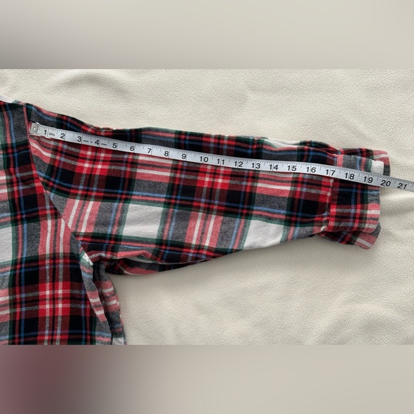 Old Navy Red Multi Plaid Top 2X Plus - Picture 7 of 9
